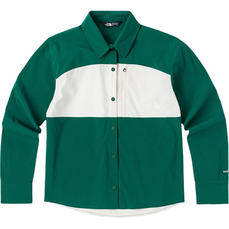 Футболка для начальной школы THE NORTH FACE, Unbridled Green/Dune White — фото 2