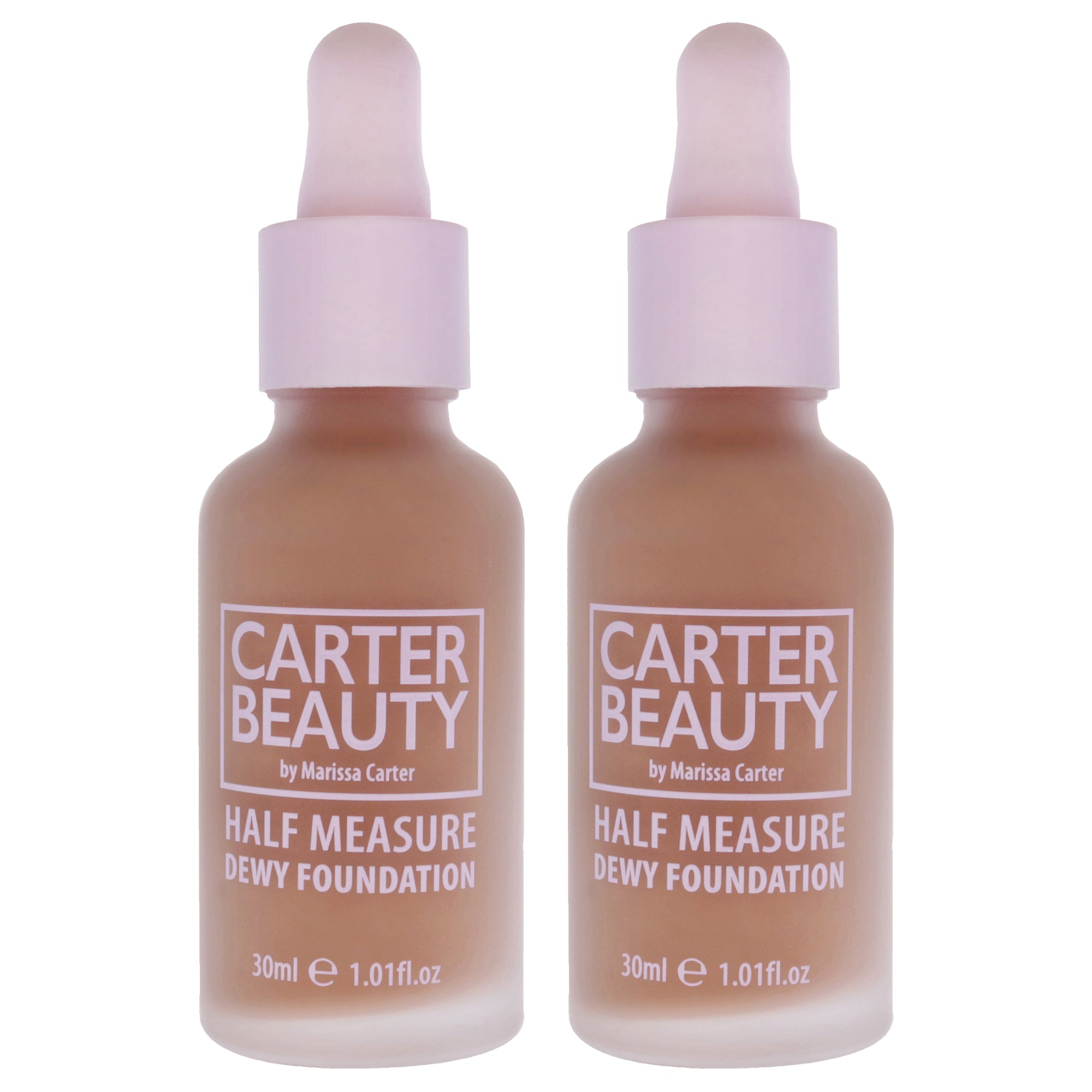 

Тональный крем Half Measure Dewy Foundation - Pecan Pie от Carter Beauty для женщин - 30 мл - упаковка из 2 штук, прозрачный