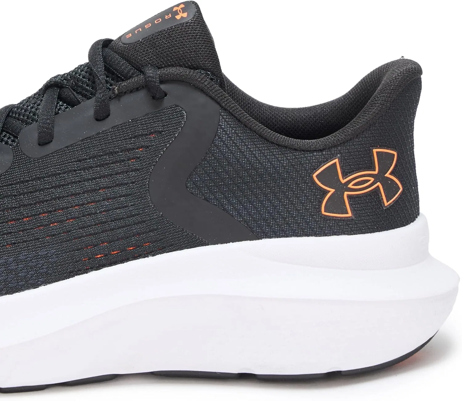 Мужские кроссовки Under Armour Charged Rogue 5 Runners, 003 Black Blaze Orange — фото 4