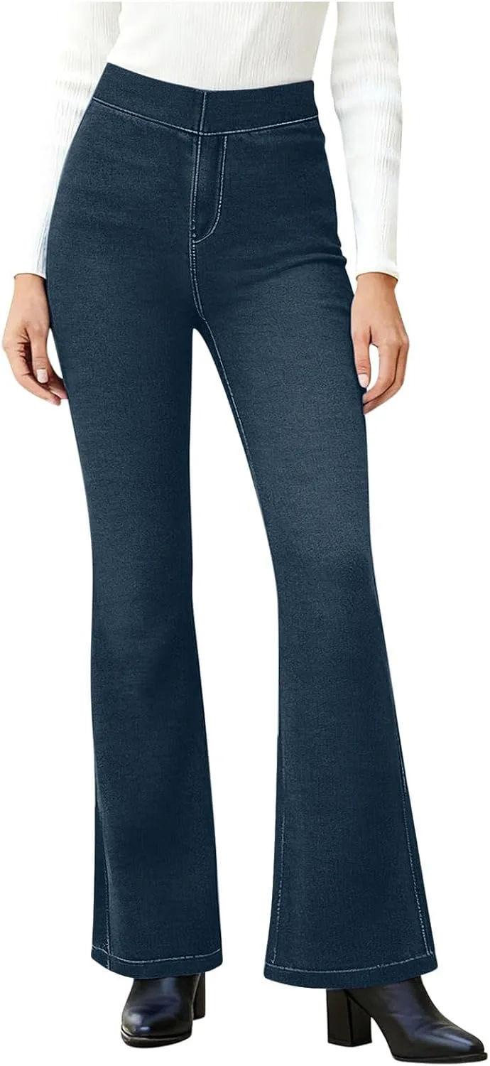 

Джинсы для женщин High Waisted Flare Stretchy Bootcut Lmdudan