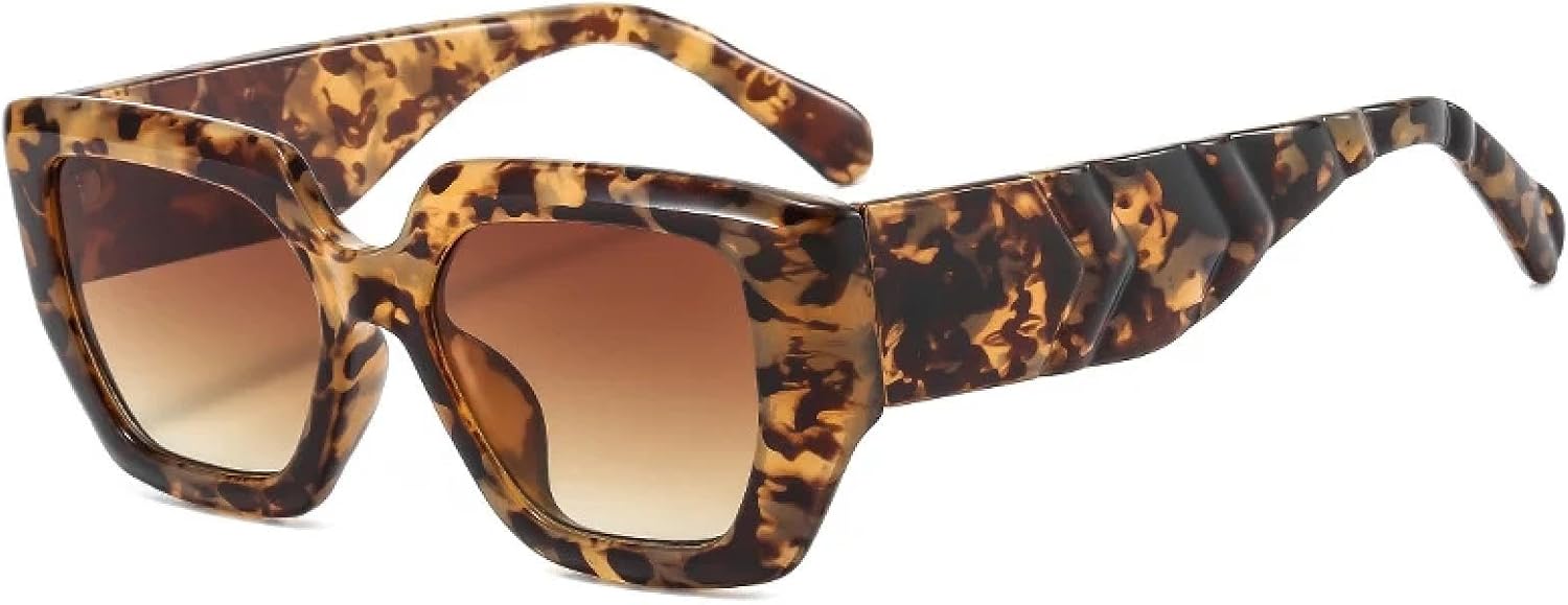 

Солнцезащитные очки с защитой от УФ-излучения UV400 | «Кошачий глаз» для женщин, разноцветный градиент, для занятий спортом на открытом воздухе и вождения DSVIGF, Leopard Tea Gradient