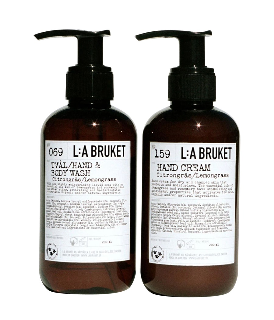 

Набор для ухода за телом L:A Bruket Duo Kit Liquid Soap/Hand Cream Lemongrass, 1 шт.