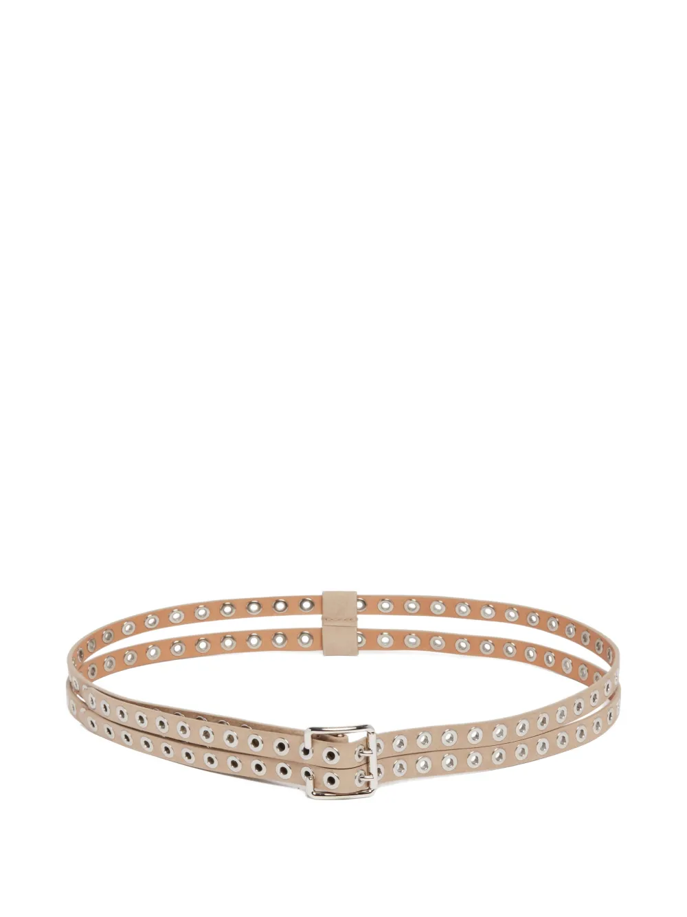 

Двухременной пояс с люверсами Alaïa, бежевый