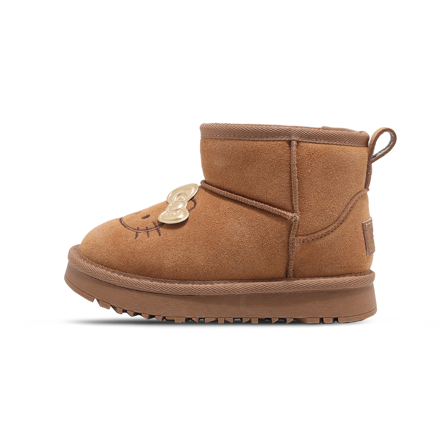 

Hello Kitty легкие амортизирующие ботинки Mid top утепленные детские Sanrio, светло-коричневый