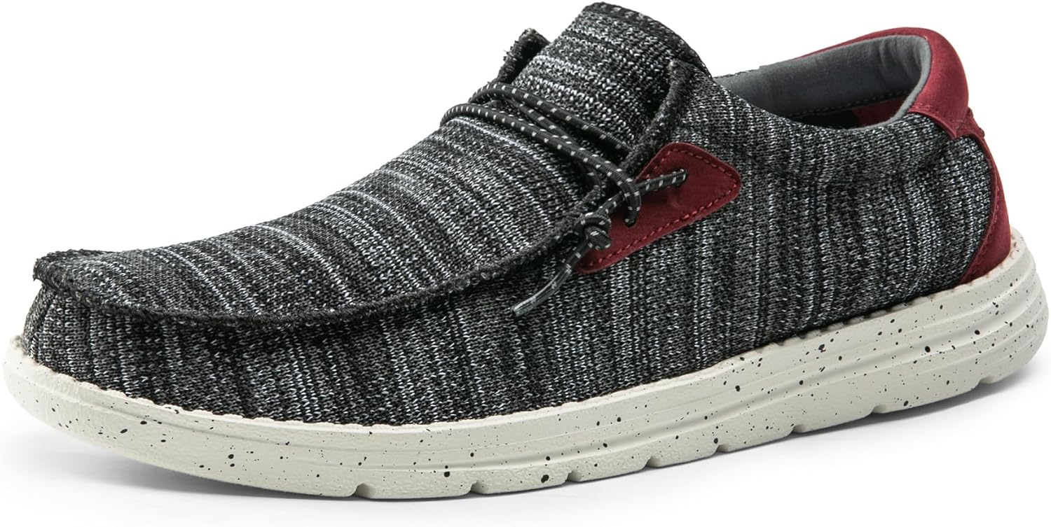 

Мужские повседневные слипоны Bruno Marc с эластичной подошвой 1.0, черный/красный