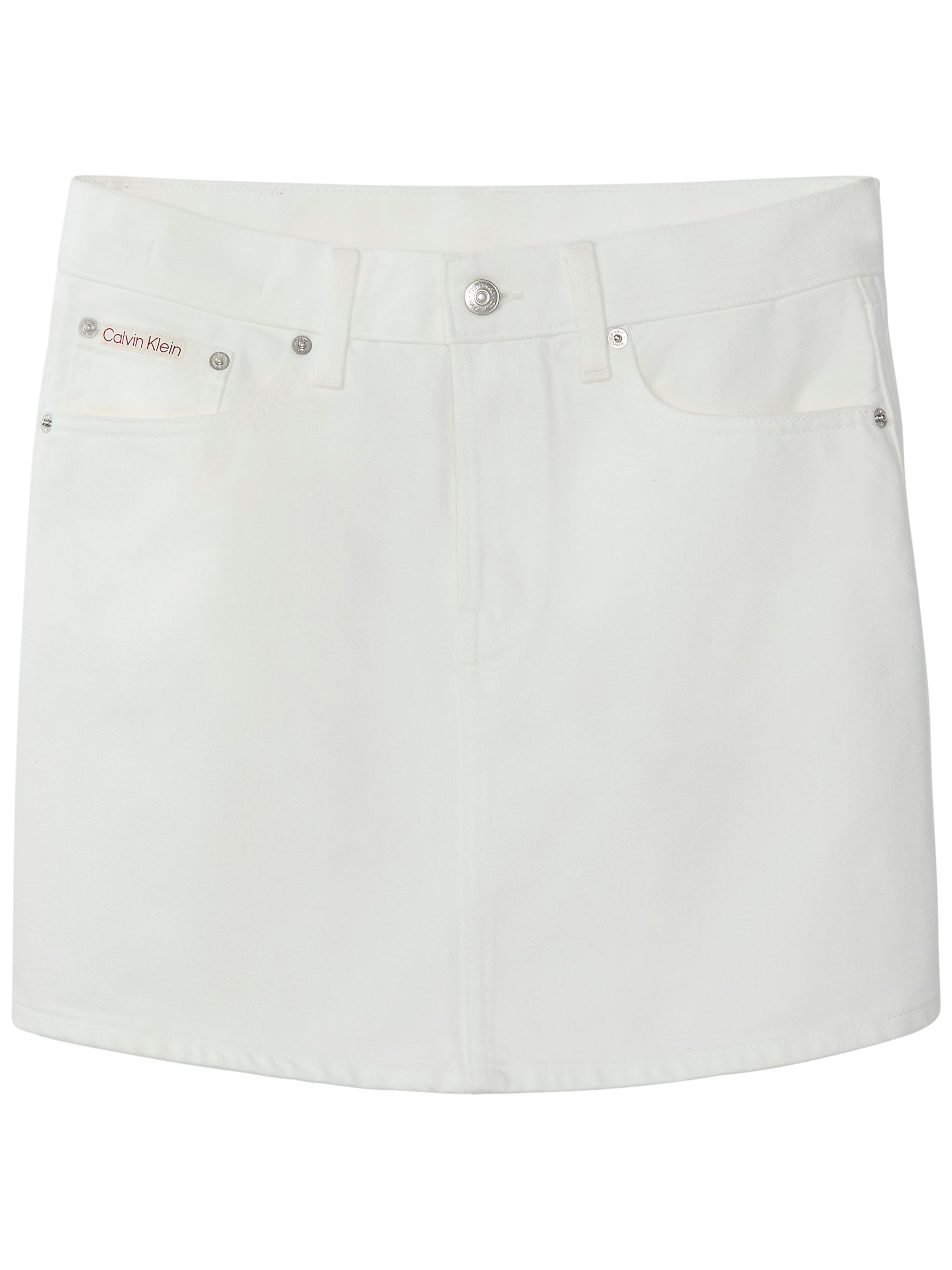 

Calvin Klein Jeans Юбка из белого денима