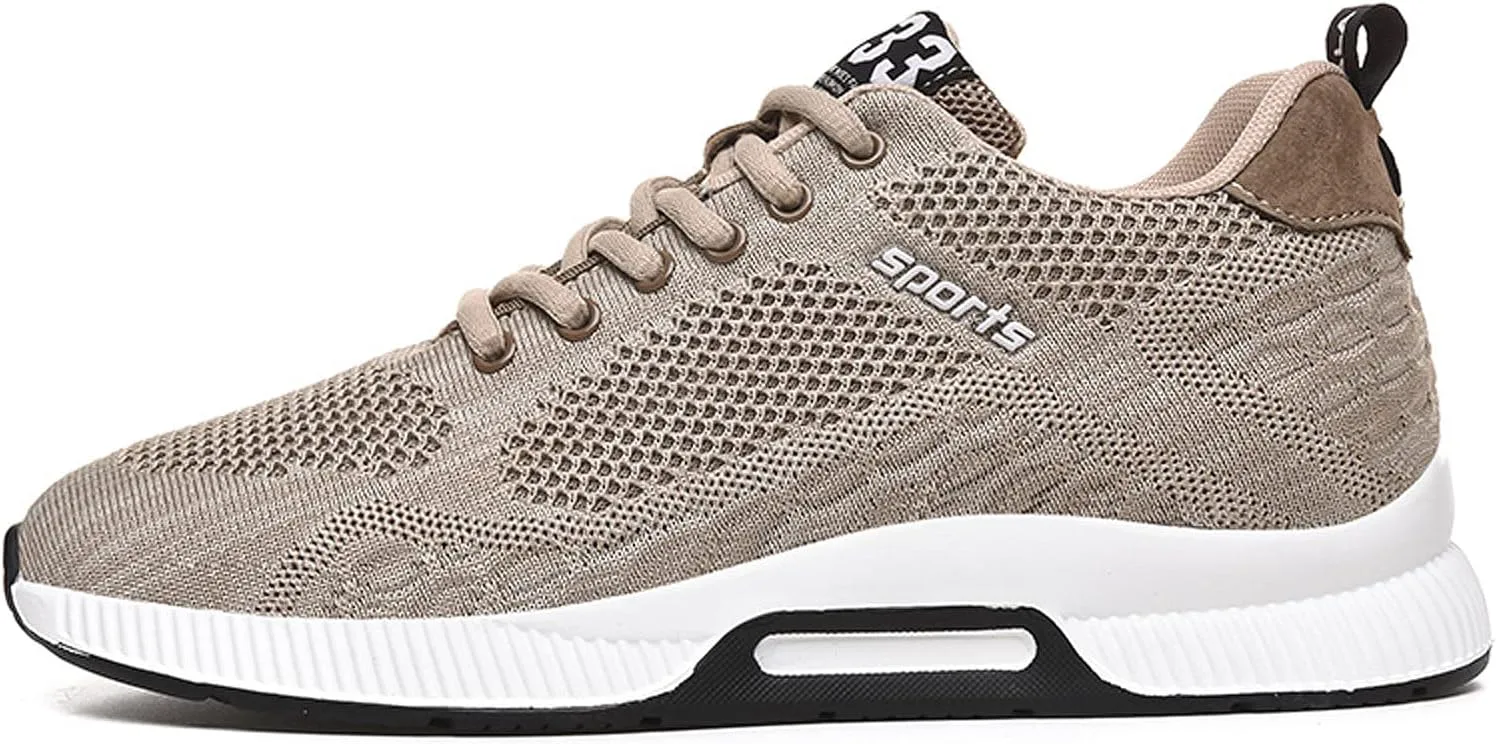 

Кроссовки CERYTHRINA Men Elevator с невидимой прибавкой в росте, спортивные туфли с увеличением роста на 6 см, дышащие, на шнуровке, коричневый