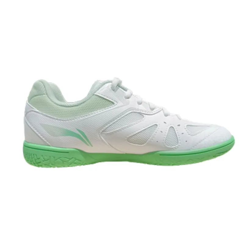 Li-Ning Удобные амортизирующие нескользящие износостойкие дышащие, Mambo Mint Green Standard White/Sky Blue Green+Free Socks 1 Pair (Random Color) — фото 4