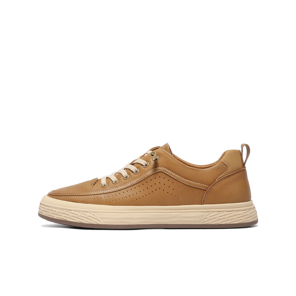 

Кроссовки Abrasion Resistant Slip Resistant Low Top Skateboard Shoes Men's BELLE, желто-коричневый