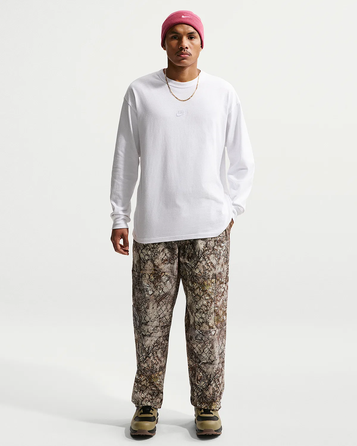 Мужские тканевые карго-штаны Nike Club, Khaki/Velvet Brown