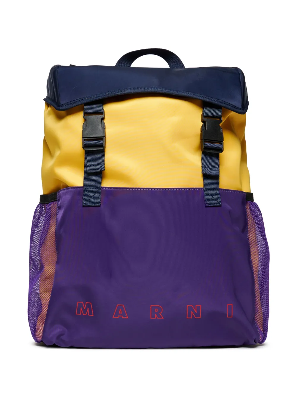 

Рюкзак в стиле колор-блок Marni Kids, желтый