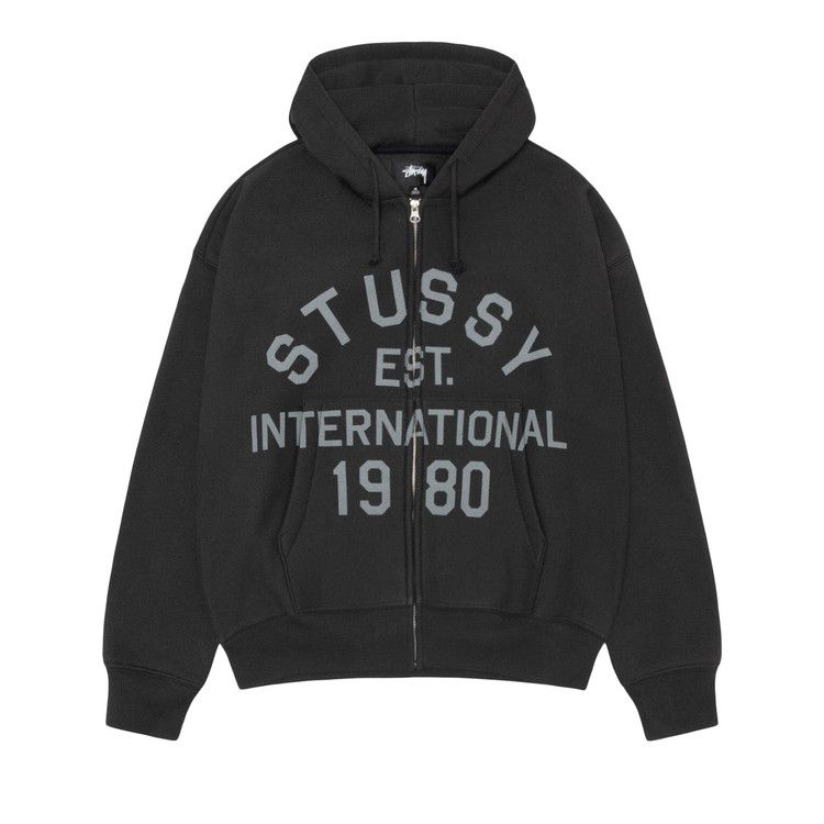 

Худи Stussy Established Zip Hoodie, Black