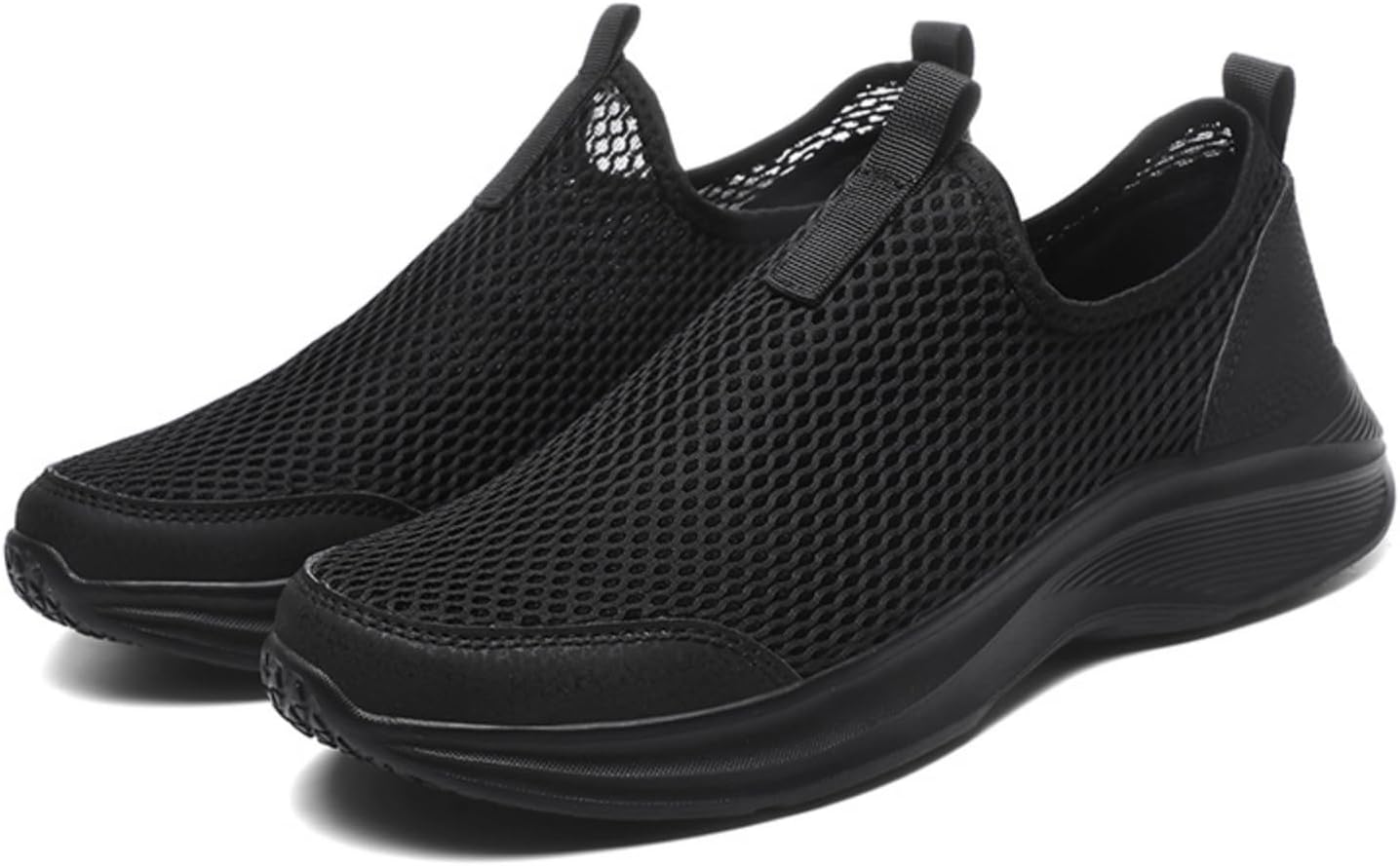 

Легкие мужские слипон-кроссовки Kpdwfms с сетчатой поверхностью: дышащие, с поддержкой свода стопы. Идеально подходят для вождения, прогулок и походов на пляж, черный