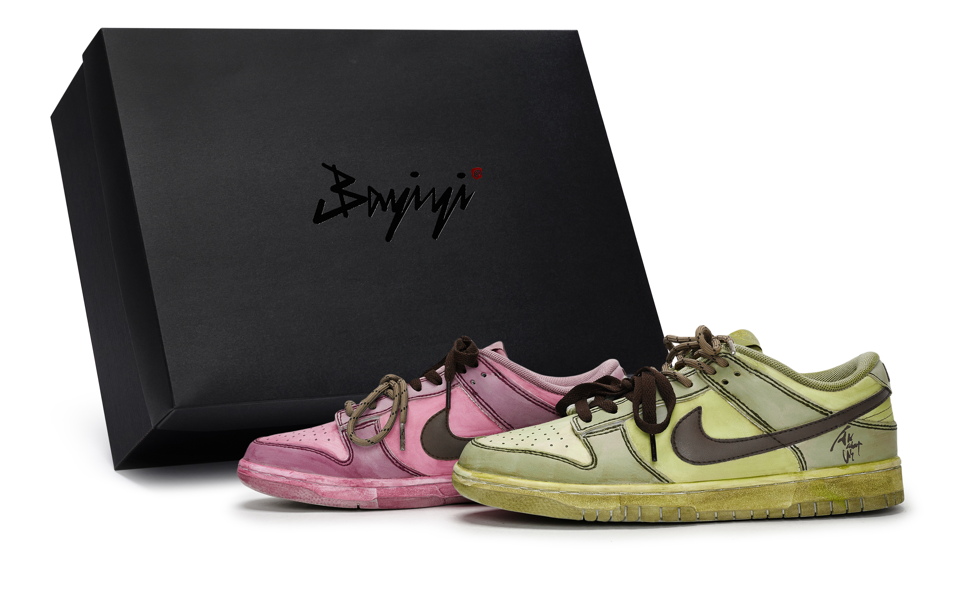 

Nike Кроссовки для скейтбординга Dunk, мужские, низкие, розовые/желтые/коричневые