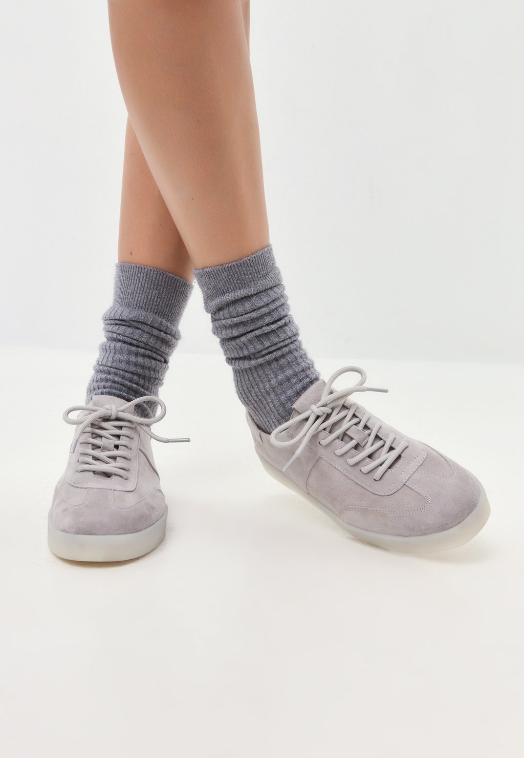 Низкие кеды SNEAKERS LIGHTWEIGHT Cesare Gaspari, серый — фото 4