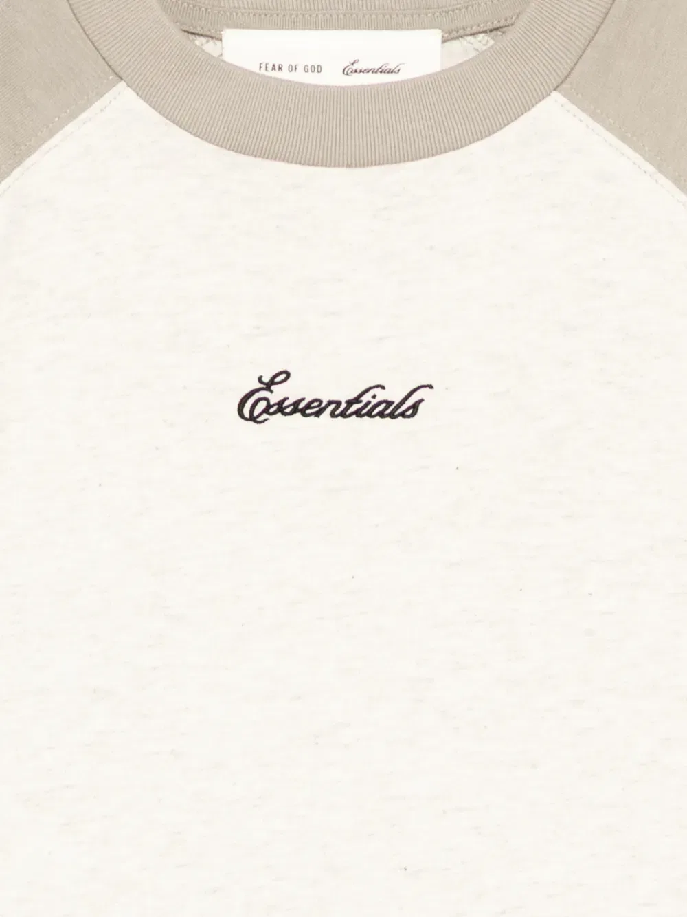 Фирменная бейсбольная футболка Fear Of God Essentials Kids, нейтральный — фото 3