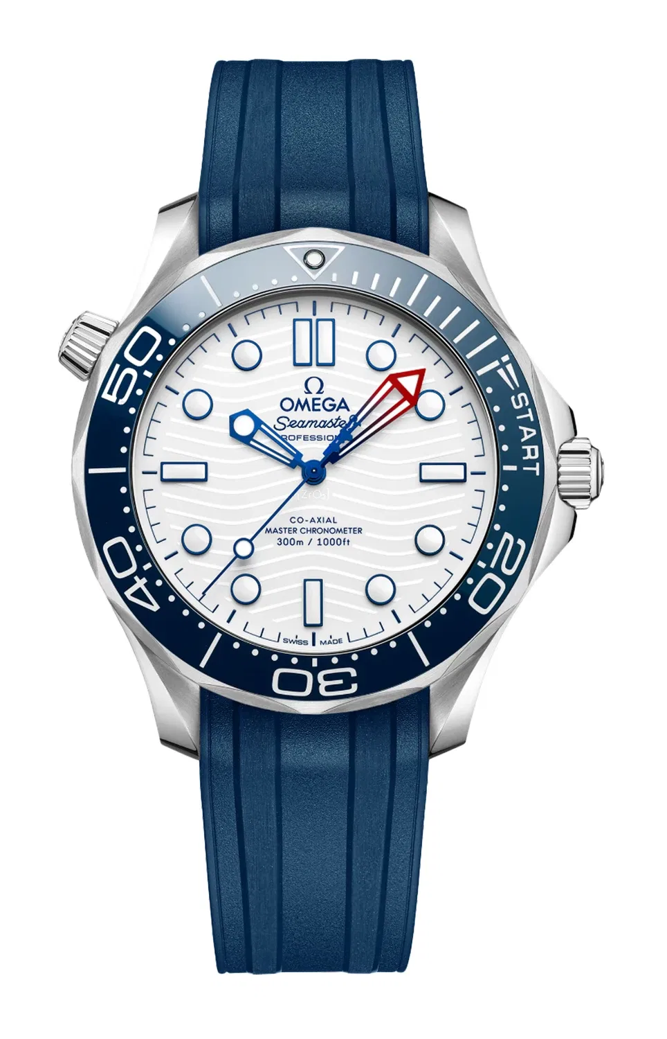SEAMASTER DIVER 300M 42 ММ, СТАЛЬ НА РЕЗИНОВОМ РЕМЕШКЕ - 210.32.42.20.04.002 OMEGA, серебряный