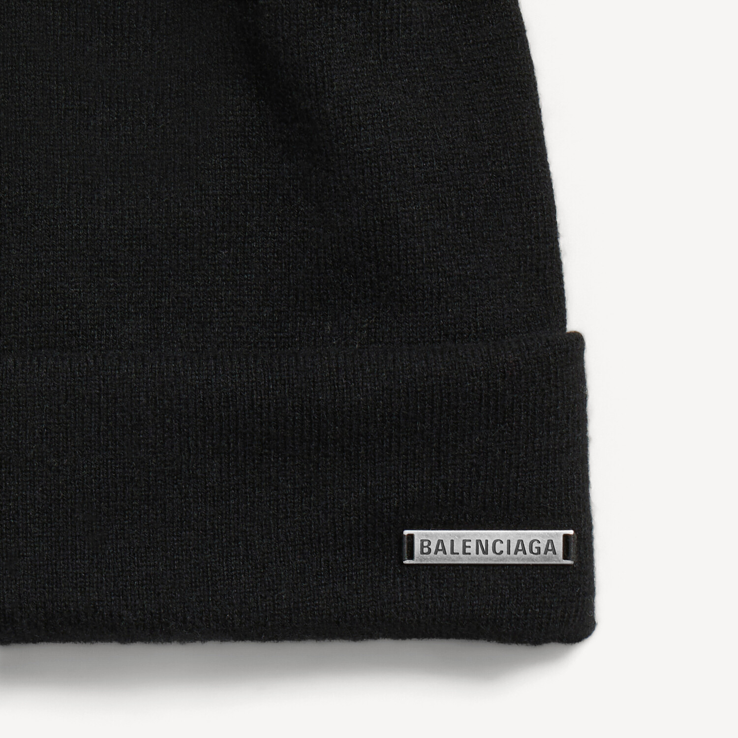 Женская шапка в черном цвете BALENCIAGA, черный — фото 3