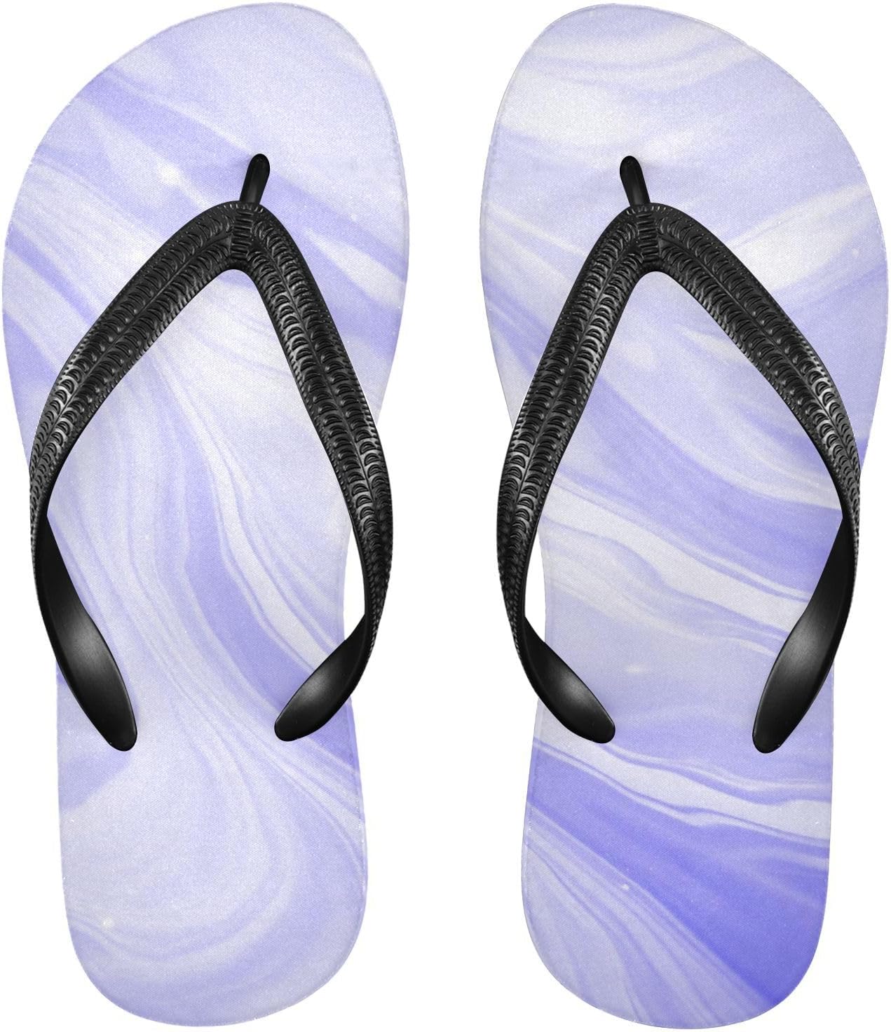 

Женские и мужские шлепанцы SPRIPORT Marble Slim, удобные повседневные вьетнамки с мягкой подошвой, нескользящей резиновой подошвой, сандалии для прогулок, пляжа и летнего сезона, фиолетовый