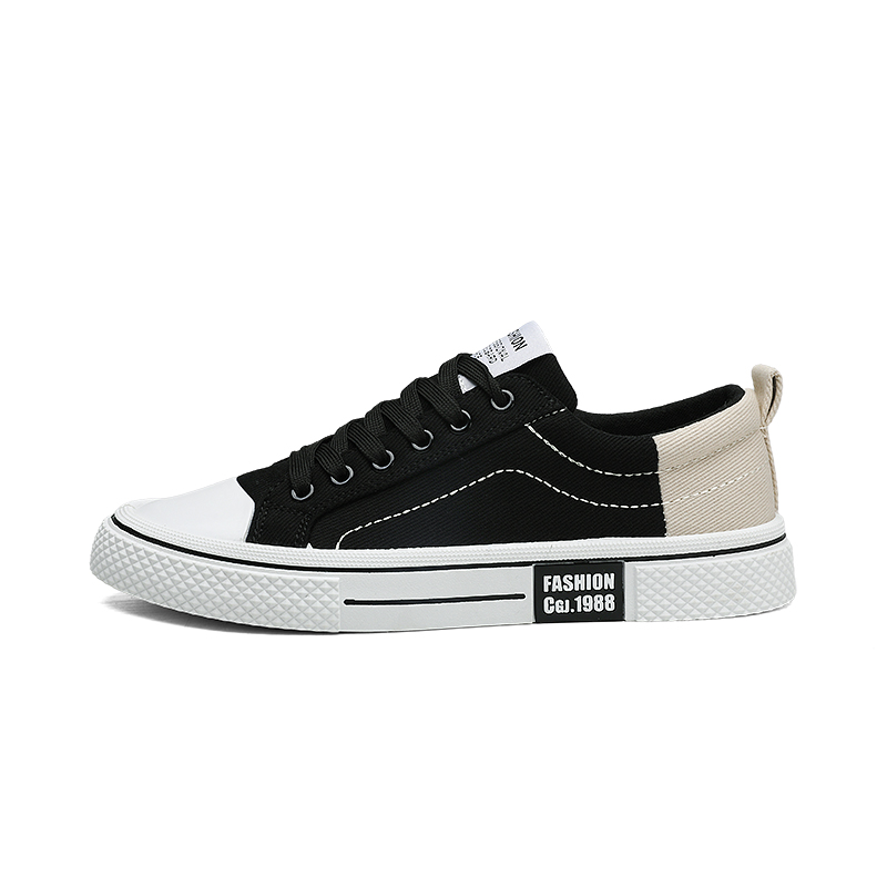 

Kinglake Антискользящие износостойкие мужские кэжуал кеды на низком ходу черные, цвет Black