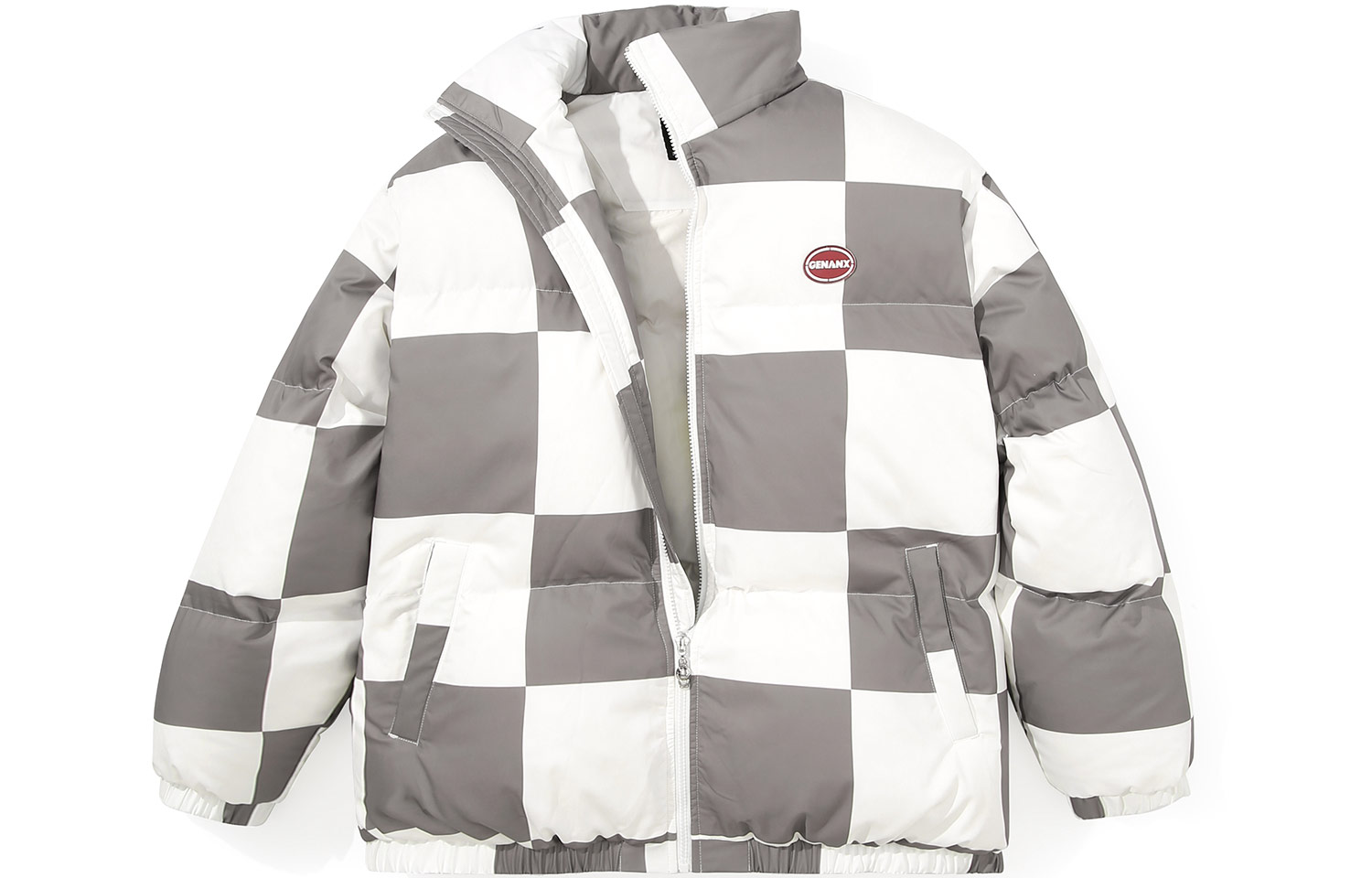 

Пуховик унисекс GENANX, Coffee Plaid, Коричневый, Пуховик унисекс GENANX, Coffee Plaid