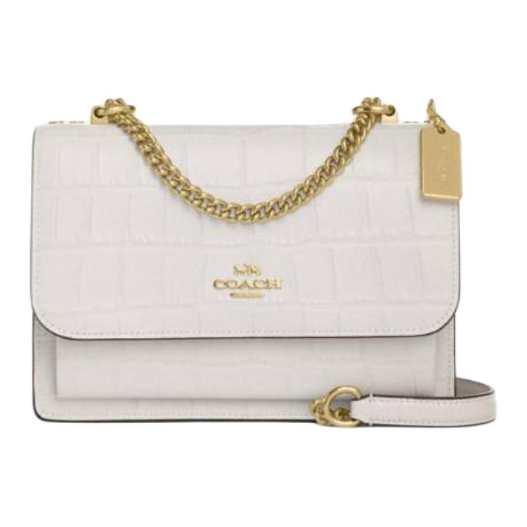 

Женская кожаная сумка через плечо Klare, маленькая, цвет мел Coach, basic set (bag+dust bag)