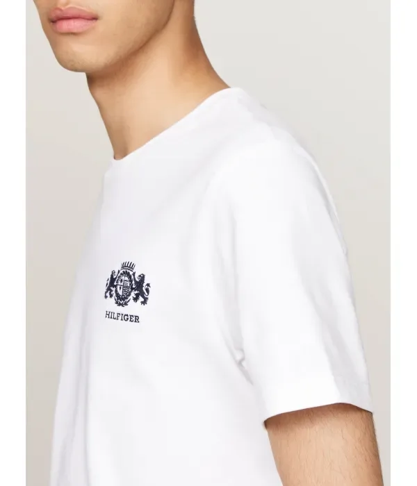 Футболка с вышивкой regular fit Tommy Hilfiger, белый — фото 4