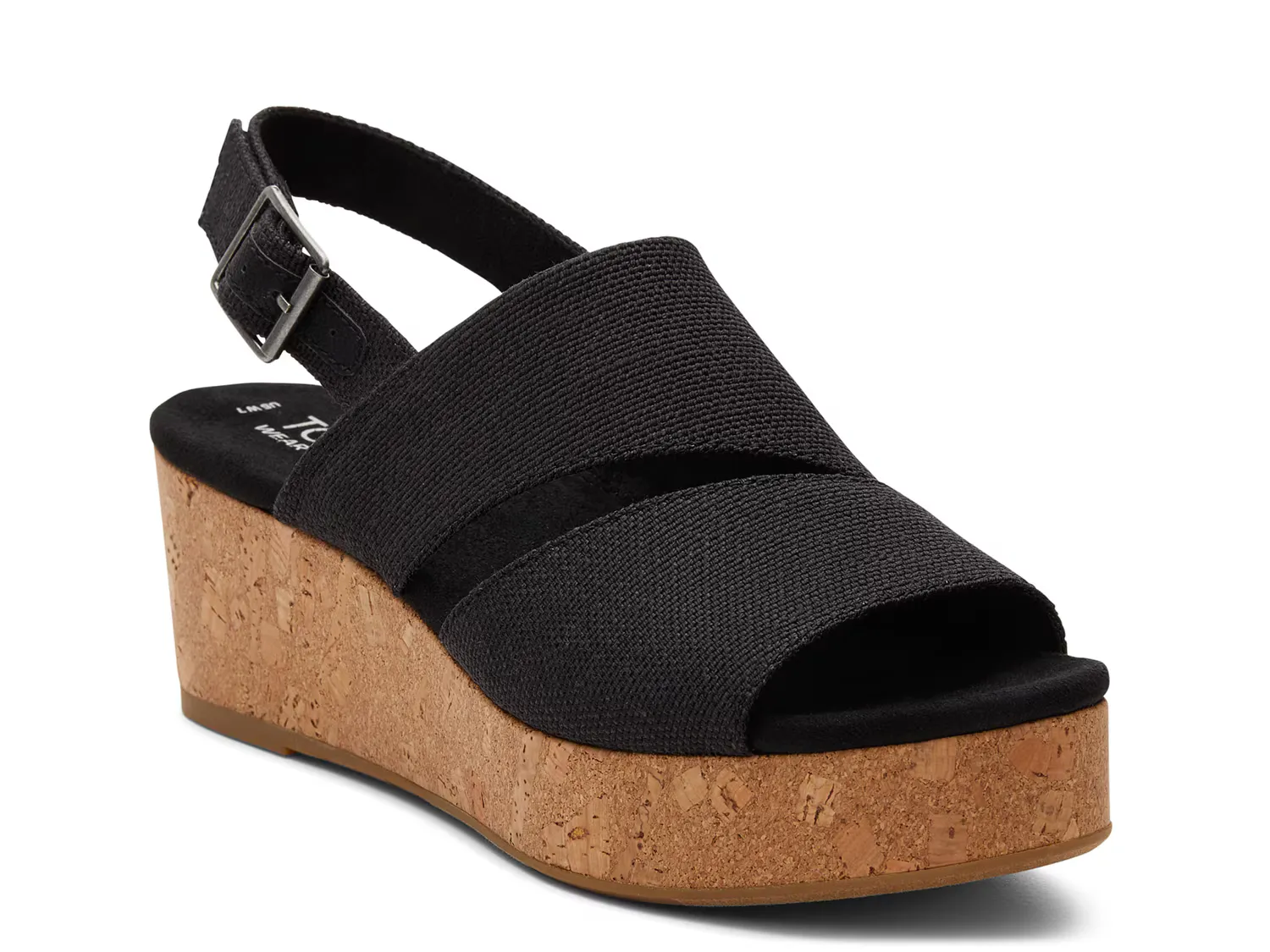 

Сандалии Claudine Wedge Sandal Toms, черный