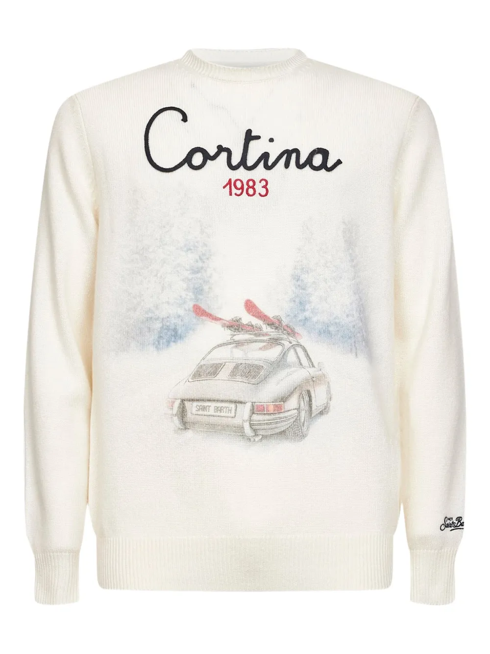 

Свитшот Cortina с графическим принтом и вышивкой Mc2 Saint Barth, нейтральный