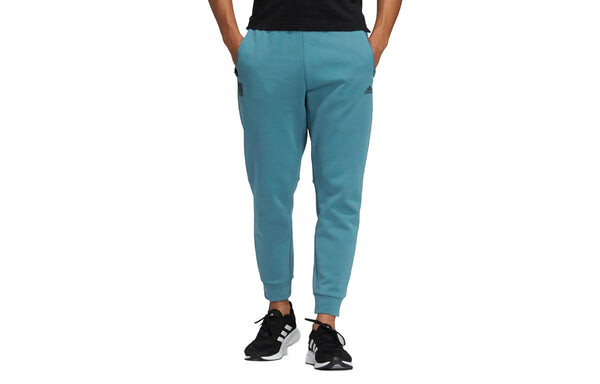Спортивные штаны Men's adidas Wj Kn Reg Pnt Martial Arts Series Solid Color Running Sports Bundle Feet Long Pants/Trousers Blue, мультиколор — фото 4
