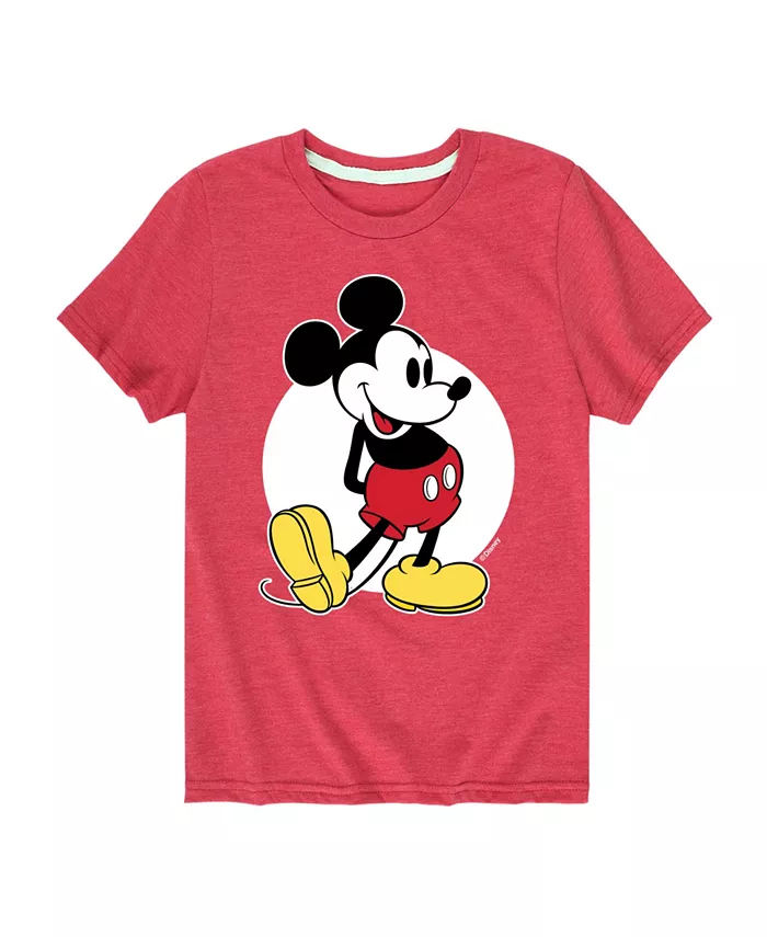 

Футболка с принтом Disney Mickey Mouse для мальчиков старшего возраста, красный