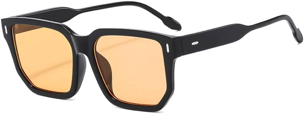 

Солнцезащитные очки LVTFCO в стиле ретро, ​​популярные, с большой оправой, универсальные, с широкими дужками, для создания индивидуального образа, Black Light Brown