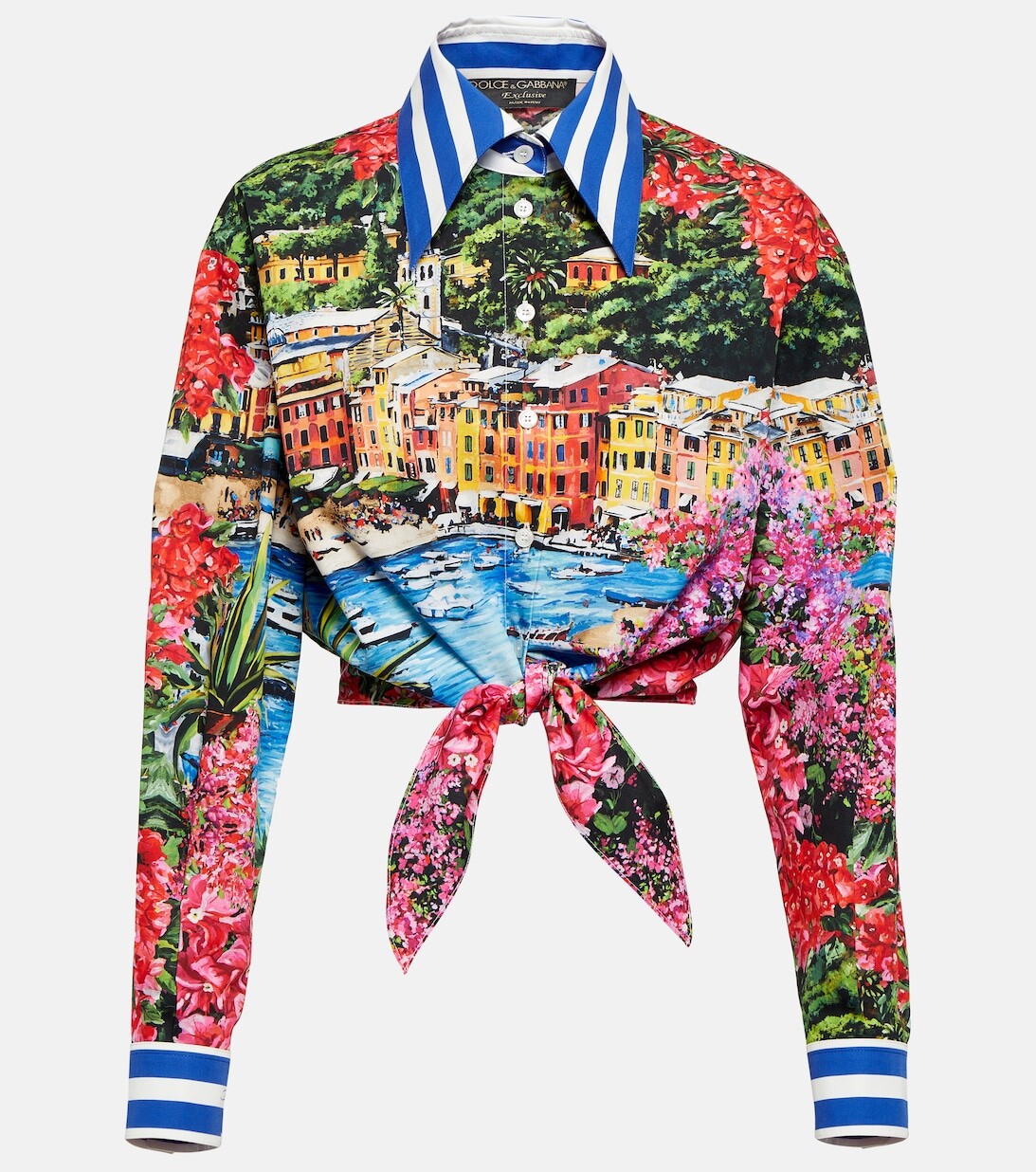 

Футболка из хлопкового джерси с принтом Portofino DOLCE&GABBANA, разноцветный, Серый, Футболка из хлопкового джерси с принтом Portofino DOLCE&GABBANA, разноцветный