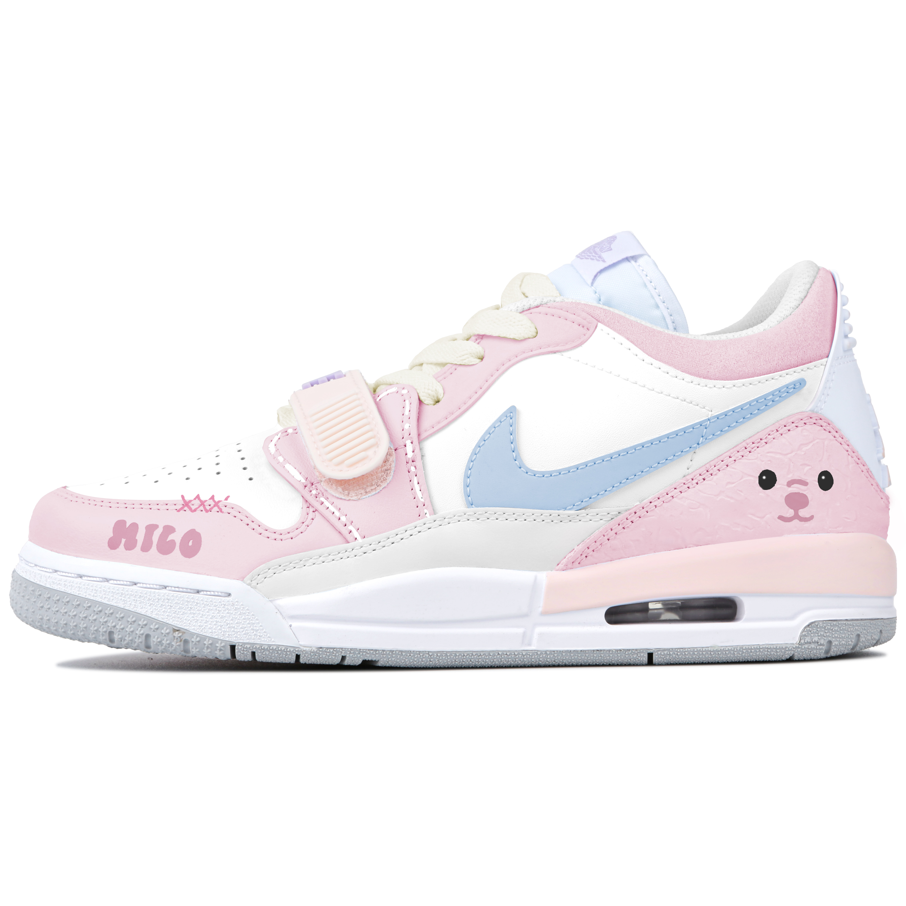 

Jordan Леггинсы 312 устойчивые к истиранию низкие винтажные баскетбольные кроссовки Unisex Pink