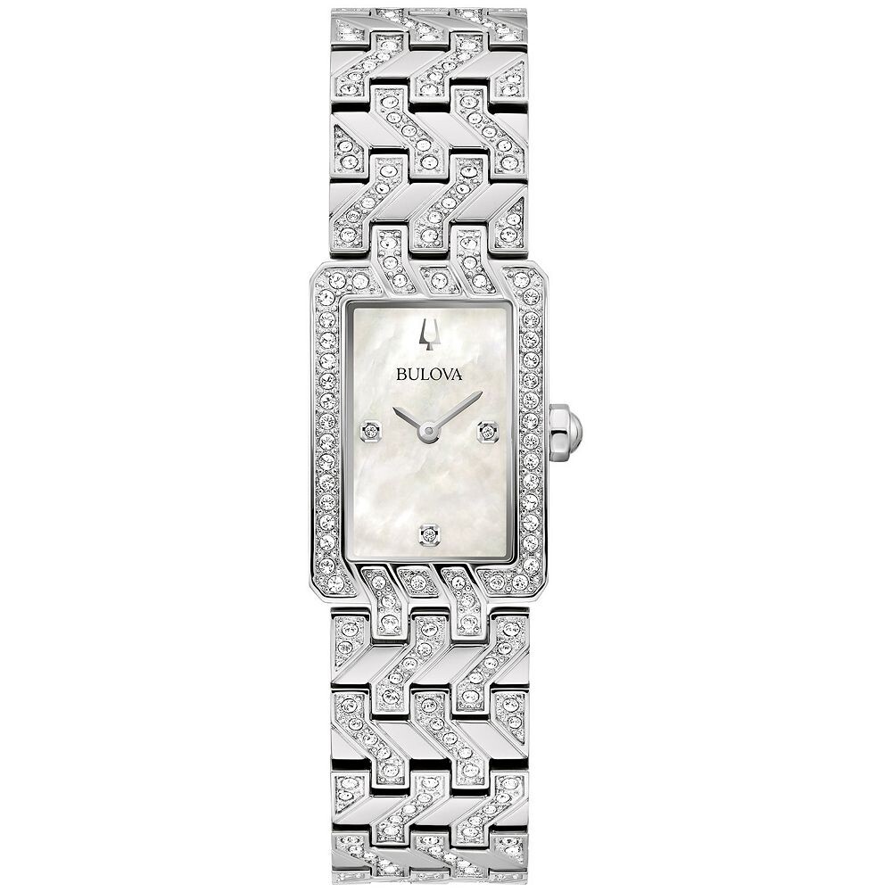 

Bulova Женские классические часы-браслет из нержавеющей стали с кристаллами - 96L304, цвет Gold Silver