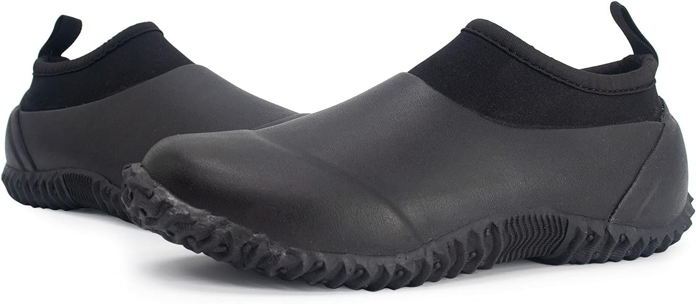 

Мужские садовые сапоги SWIFTFROG - водонепроницаемые ботинки на мягкой подошве до щиколотки, резиновые дождевые сапоги для мужчин и женщин, для активного отдыха на природе, кемпинга и садоводства, черный