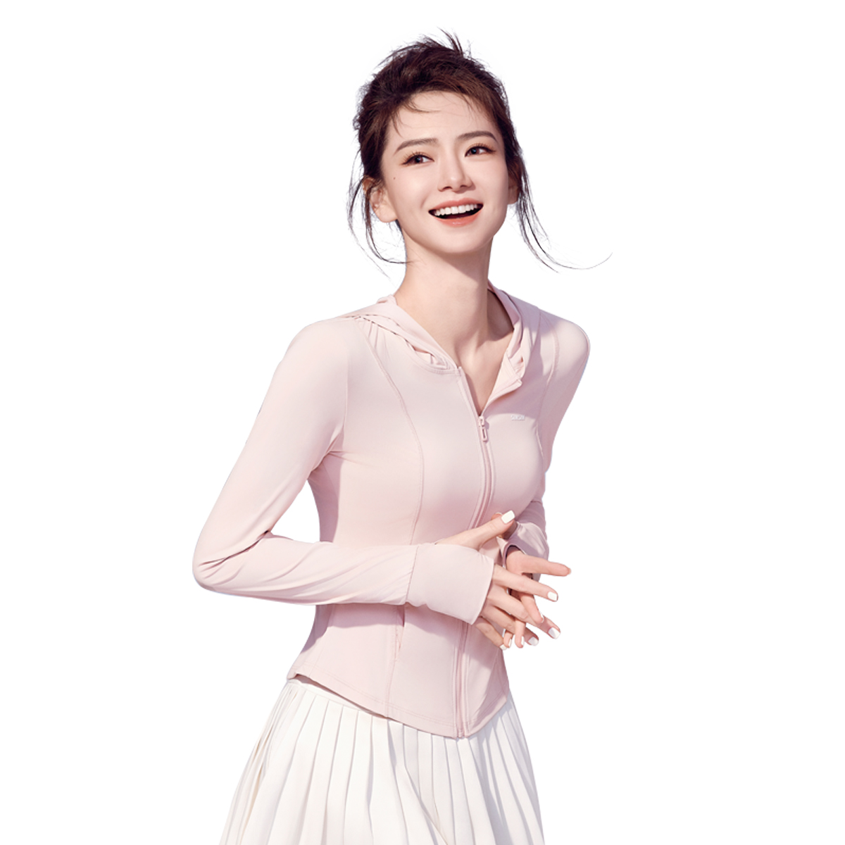 

SIINSIIN Женская одежда для защиты от солнца, 【Ice skin double antibody】naked apricot powder