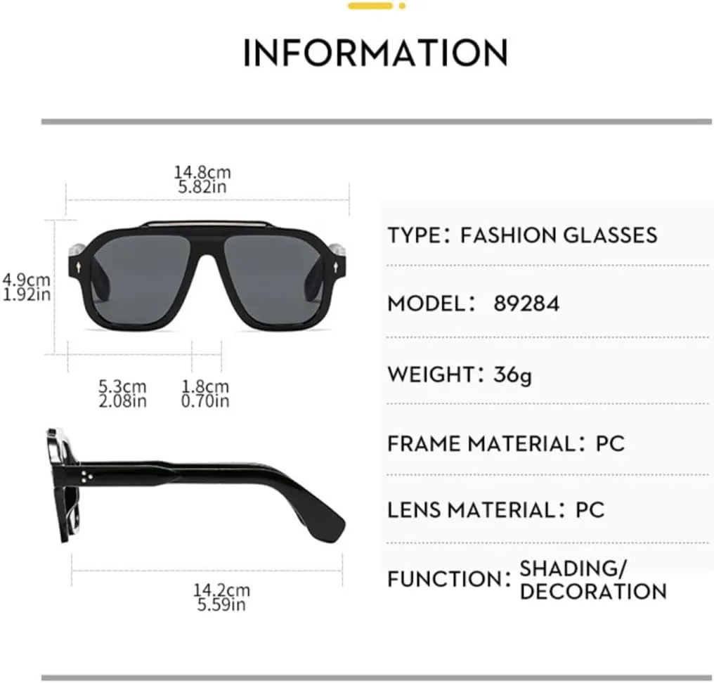 

Крупные солнцезащитные очки для женщин и мужчин, винтажные, в большой оправе, роскошные, с защитой от УФ-излучения UV400 (полужелтый цвет) TVTBBVV, Demi Yellow