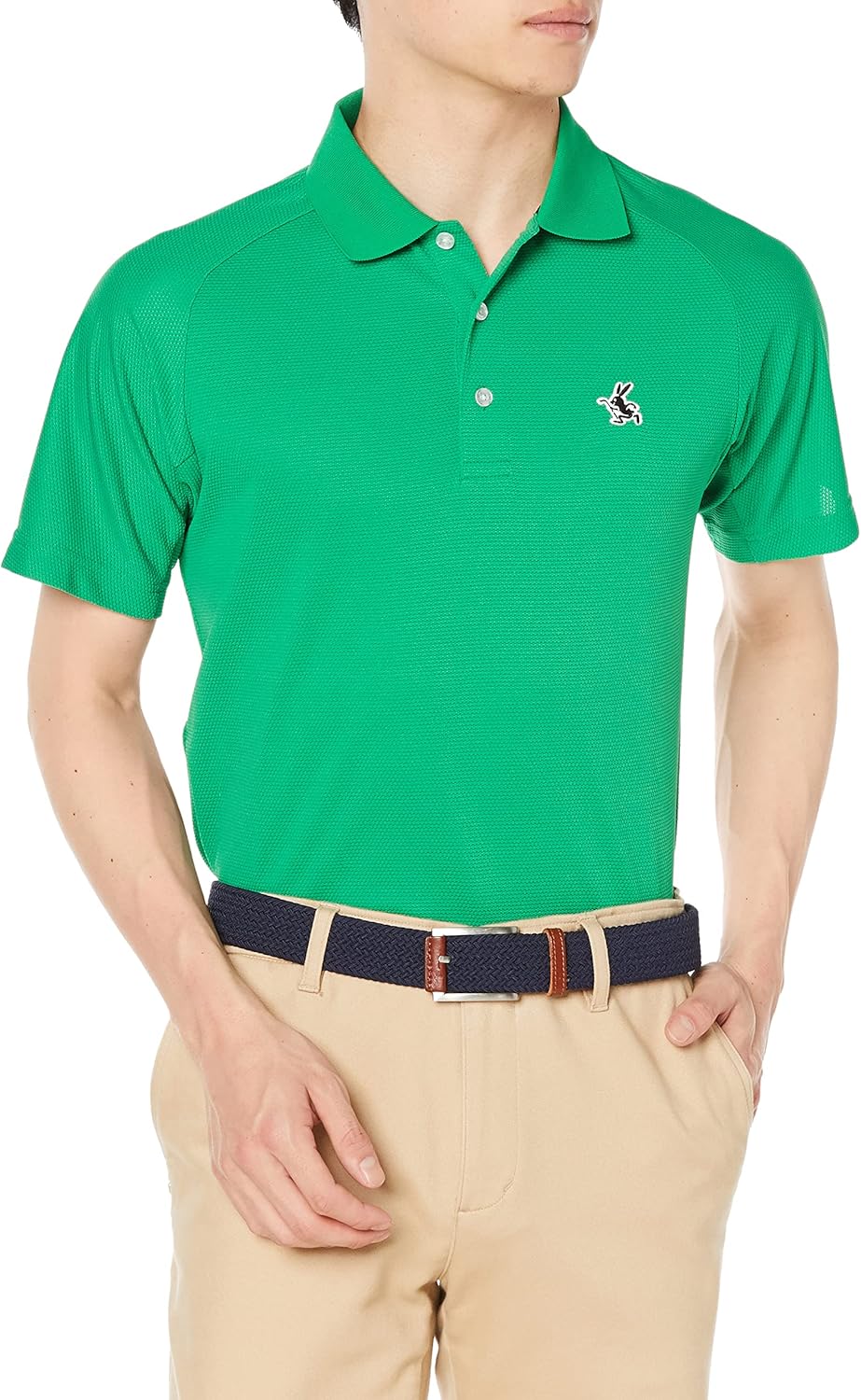 

Мужская поло-рубашка Jack Bunny 262-3160331 с коротким рукавом (не пропускает воздух: эластичная, с защитой от УФ-излучения, быстросохнущая), для гольфа, зеленый