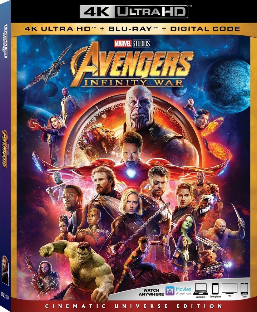 

Диск 4K UHD Avengers: Infinity War [2018]