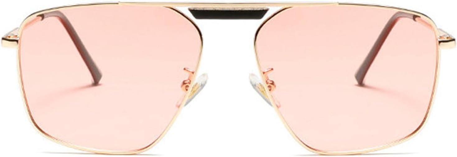 

Солнцезащитные очки Helena Pilot Square для женщин, роскошные винтажные многоугольные очки, классические большие металлические солнцезащитные очки с градиентом, защита от УФ-излучения UV400, C1