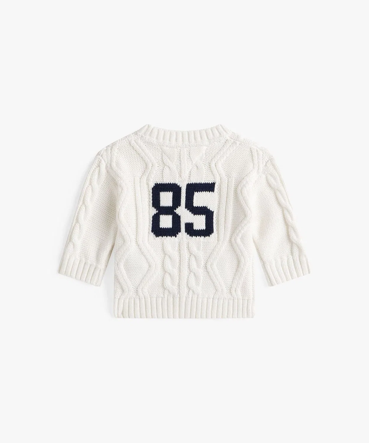 Кардиган детский с косами 85 Tommy Hilfiger хлопок белый — фото 3