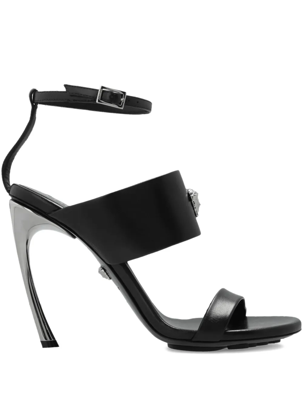 Босоножки Pincer на каблуке 85 мм VERSACE, черный