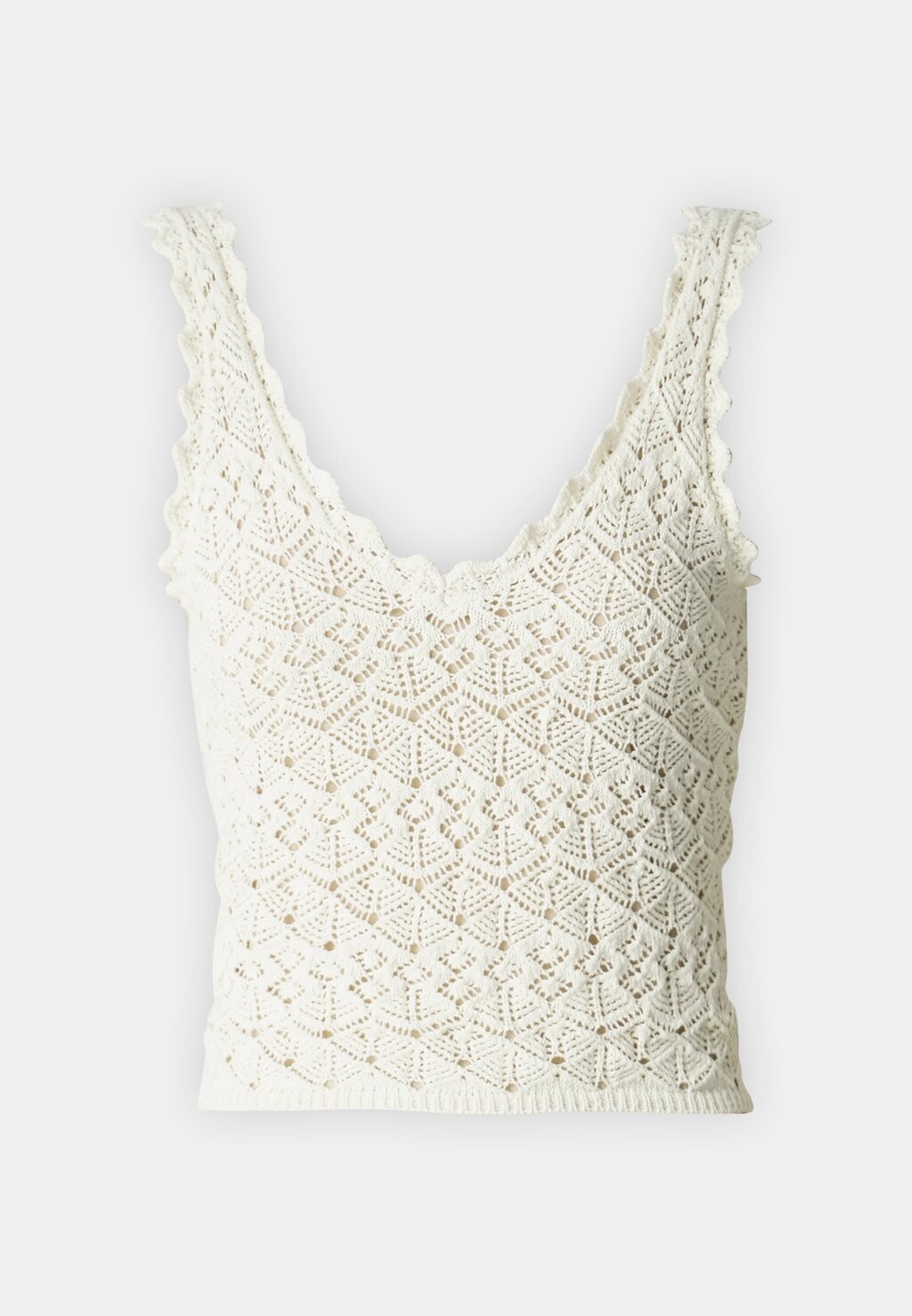 

Топ CROCHET SINGLET Gina Tricot, кремовый
