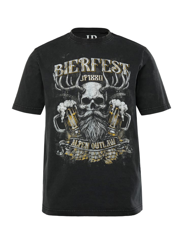 

Футболка с короткими рукавами черного цвета JP1880, Черный, Футболка с короткими рукавами черного цвета JP1880