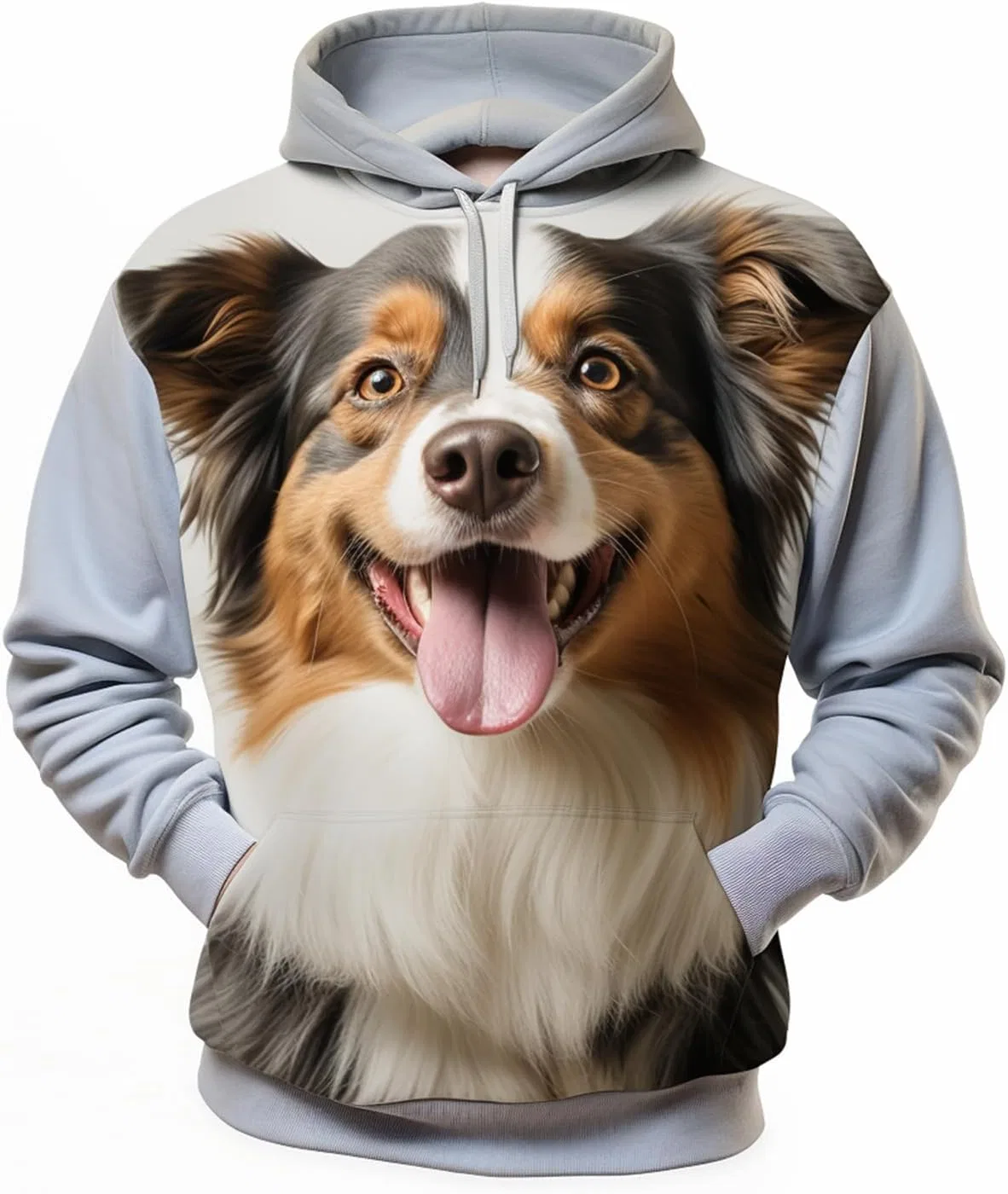 Толстовка с капюшоном Funny Dog, мужская, набор из 2 предметов, Dog-04