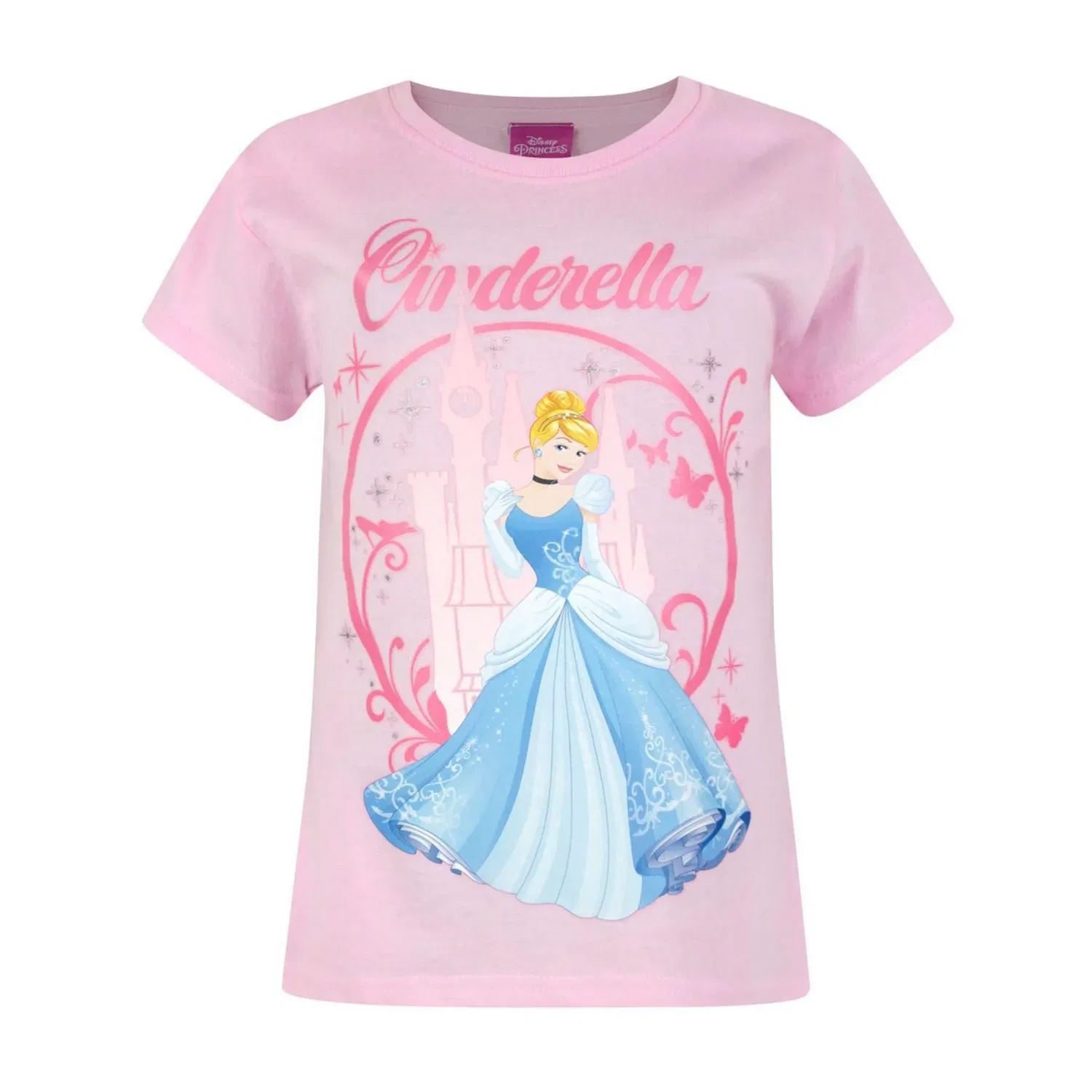 Детская футболка Cinderella Disney, розовый