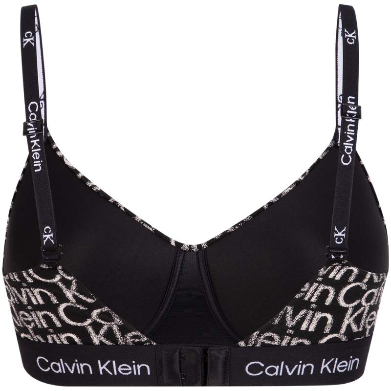 Кальсоны женские CALVIN KLEIN CK96 Space Black с белой надписью — фото 2