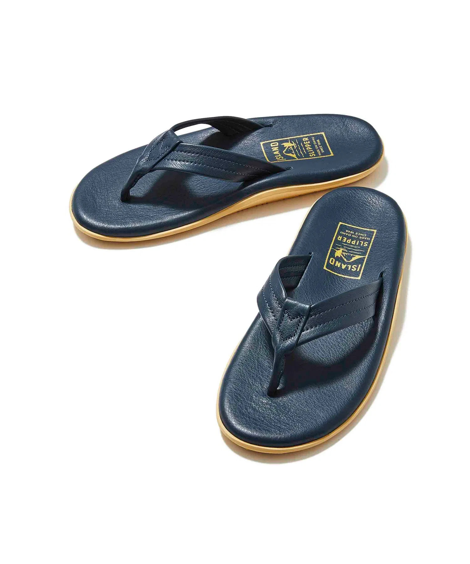 Унисекс кожаные сандалии ISLAND SLIPPER PT202 тёмно-синие — фото 2