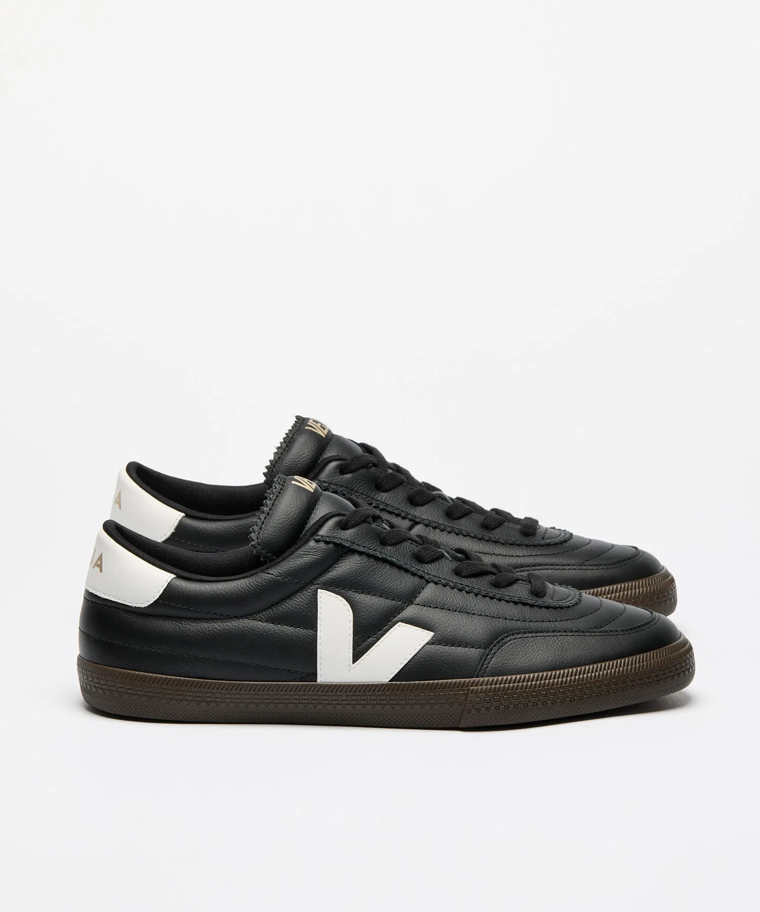 Унисекс кроссовки из натуральной кожи VEJA Panenka чёрные